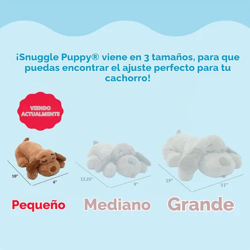 Vista 2 de Snuggle Puppy Junior - Juguete de latido del corazón, comodidad relajante, razas pequeñas, galleta
