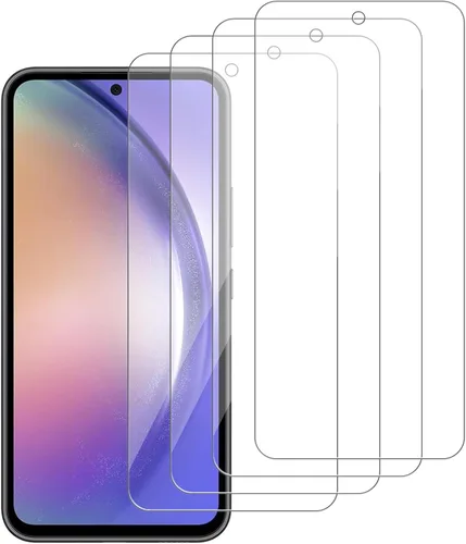 Vista 17 de Paquete de 4 protectores de pantalla de vidrio compatibles para Samsung Galaxy A07 5G / 4G [dureza 9H] - Vidrio templado de pantalla HD, resistente