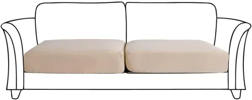 Vista 2 de AURLOE Fundas impermeables para sofá de 2 piezas, funda elástica para sofá, protector de muebles con elástico, adecuado para loveseat, sofá de 2