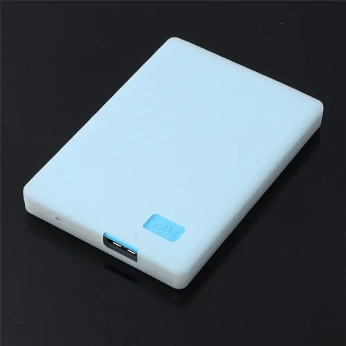Vista 3 de Paquete de 2 fundas protectoras de silicona líquida suave compatibles con WD 4 TB/5 TB My Passport disco duro externo portátil, disco duro, a prueba