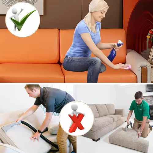 Vista 7 de Fundas de cojín de piel sintética, funda elástica para sofá, impermeable, protector de muebles de repuesto (A 1)