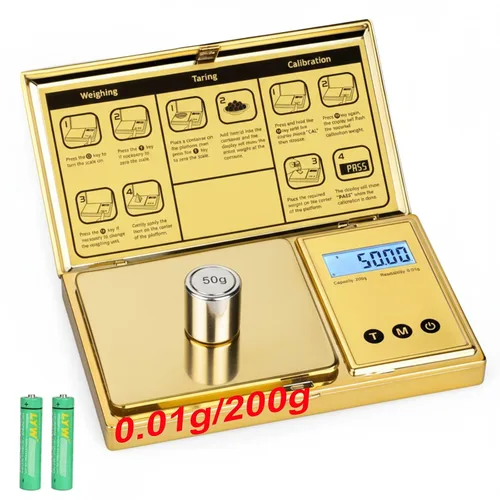 Vista 8 de Báscula digital de bolsillo de gramo de 0.00 oz de precisión, mini báscula digital de gramos, pequeña báscula de alimentos, báscula de joyería