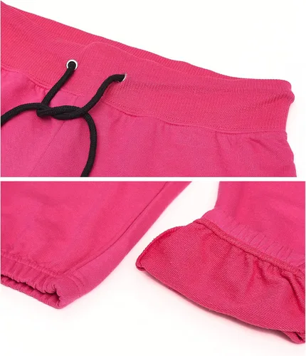 Vista 4 de U.S. Polo Assn. Pantalones deportivos para mujer Pantalones deportivos para mujer con estampado de logotipo, rizo francés de polialgodón