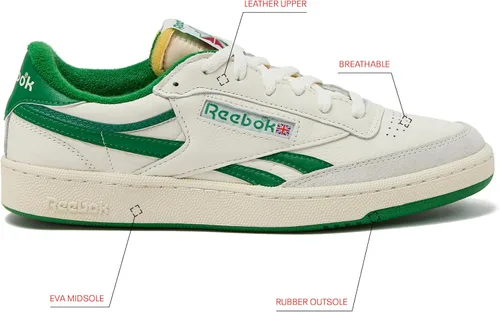 Vista 2 de Reebok Club C Double Revenge - Tenis de plataforma para mujer, tenis de moda para mujer