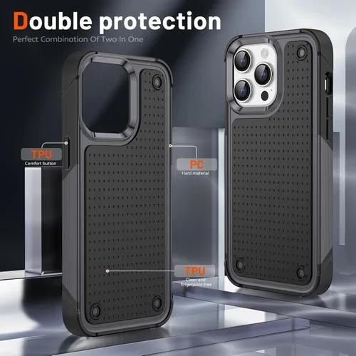 Vista 47 de Jeylly Funda para iPhone SE/Funda para iPhone 5S, Exterior de Plástico Duro que Absorbe Golpes + Interior de Silicona de Goma Defensor contra