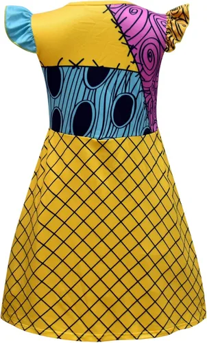 Vista 2 de Szytypyl Disfraz de Sally para niños, disfraz de Sally para niñas, disfraz de pesadilla de Navidad