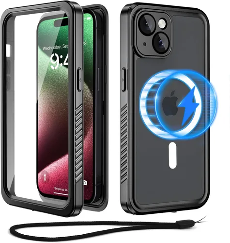 Vista 13 de Beeasy Funda impermeable para iPhone 12 compatible con Magsafe IP68 de grado militar bajo el agua, a prueba de golpes, a prueba de polvo, resistente
