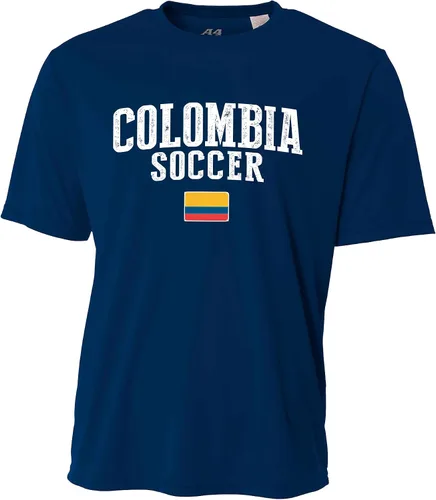 Vista 3 de Colombia Soccer Jersey Equipo Nacional Personalizado Añadir Cualquier Nombre Número Hombres Bandera Adulto Logo Futbol Personalizado