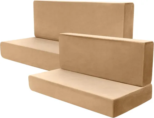 Vista 13 de Buryeah 4 piezas de fundas para cojines de comedor de RV Set de fundas para asientos de sofá, protector de muebles para autocaravana, 2 respaldos