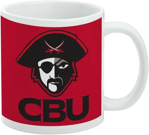 Vista 482 de Taza de cerámica con el logotipo principal de la Universidad Rider, taza de regalo novedosa para café, té y bebidas calientes, 11oz, blanca