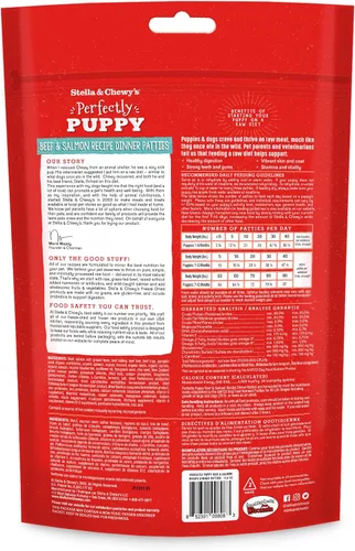 Vista 2 de Stella & Chewy's Medallones de Cena Crudos Liofilizados – Elaborados para Cachorros – Sin Granos, Rico en Proteínas, Receta Perfectamente
