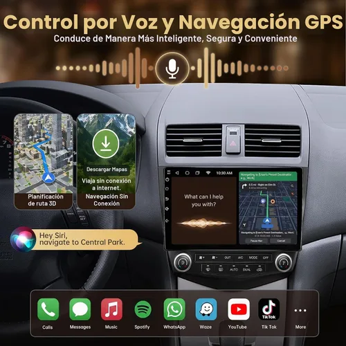 Vista 4 de [4 GB+64 GB] Radio de coche estéreo para Honda Accord 7th 2003 2004 2005