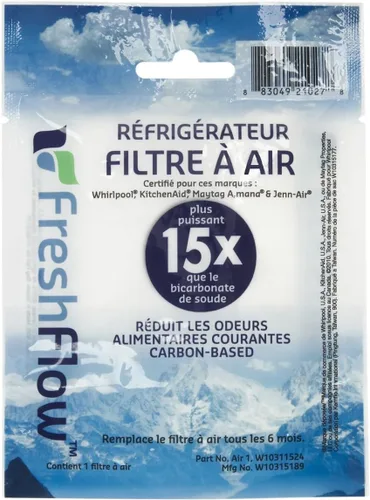 Vista 4 de Whirlpool W10311524 Filtro de aire original FreshFlow™ OEM para refrigeradores - 1876318, 2319308, AH2580853, AIR 1, AIR1, EA2580853, PS2580853