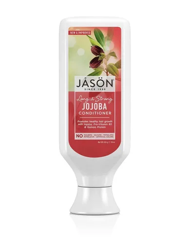 Vista 3 de Jason Paquete de champú y acondicionador largo y fuerte de Jojoba con aceite de semilla de jojoba, aloe vera, vitamina B5 y proteína de trigo, 16