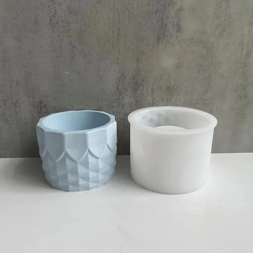 Vista 2 de Molde de silicona para florero, moldes de resina para florero, molde de resina para hacer manualidades, florero, decoración del hogar Estereoscópico