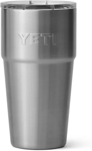 Vista 27 de YETI Rambler - Vaso apilable de 20 onzas, acero inoxidable, aislado al vacío con tapa MagSlider Verde mar