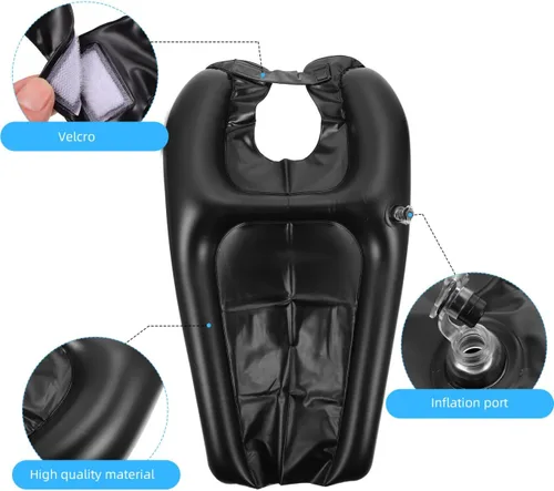 Vista 5 de Almohadilla inflable para la cabeza, champú para el cuello, almohadilla de champú portátil, almohadilla para el cuello, almohadilla de champú
