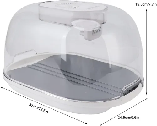 Vista 6 de Caja de descongelación, bandeja de descongelación de cocina, descongelación de 360 grados, tazón de descongelación de carne de gran capacidad