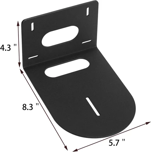 Vista 2 de Pequeño soporte universal de montaje en pared para cámaras PTZ Seleccionar cámaras HCM-1 (negro)