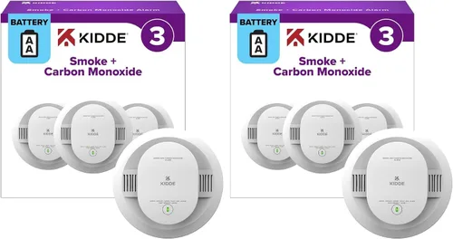 Vista 16 de Kidde Detector de humo y monóxido de carbono, alimentado por batería AA
