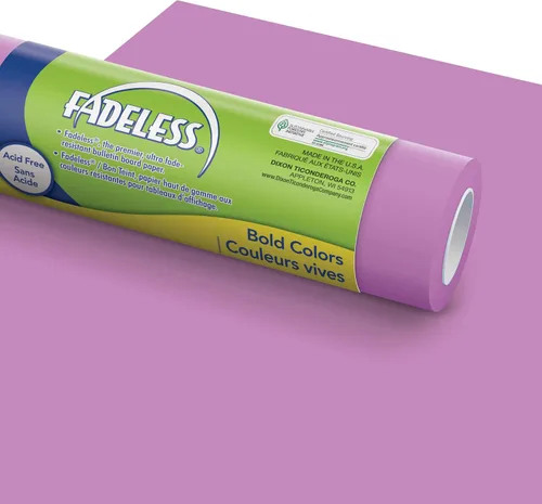 Vista 50 de Fadeless Papel para Tablón de Anuncios, Papel Resistente a la Decoloración para Decoración de Aula, 48" x 50', Azure, 1 Rollo