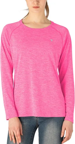 Vista 3 de TBMPOY Camisas de manga larga con protección solar UPF 50+ para mujer, con SPF ligero, para senderismo, correr, pescar, al aire libre