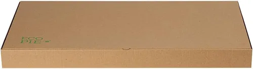 Vista 52 de Restaurantware - Cajas para pizza, 50 unidades, 14 x 7 x 1.5 pulgadas, embalaje de papel de cartón corrugado con bloqueo de pestañas, resistente a