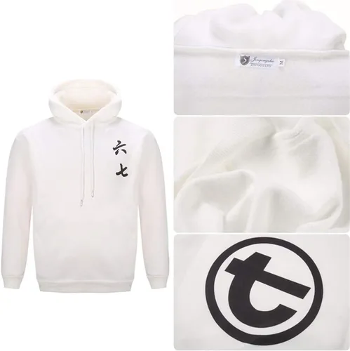 Vista 4 de Cos-Animefly Anime Scissor Seven Killer Seven White Sudadera con capucha para disfraz de Halloween