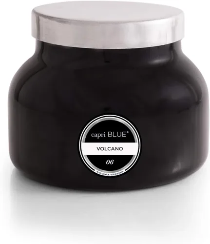 Vista 14 de Capri Blue Volcano Velas perfumadas – Velas en tarro de cristal de lujo para el hogar perfumadas con frutas tropicales y cítricos azucarados, mezcla