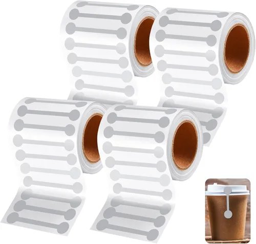 Vista 11 de Teling 2 Rollos 1000 Piezas Cinta Evidente de Manipulación 2.75 x 0.5 Pulgadas Pegatinas Calcomanías a Prueba de Manipulación Cinta en Blanco