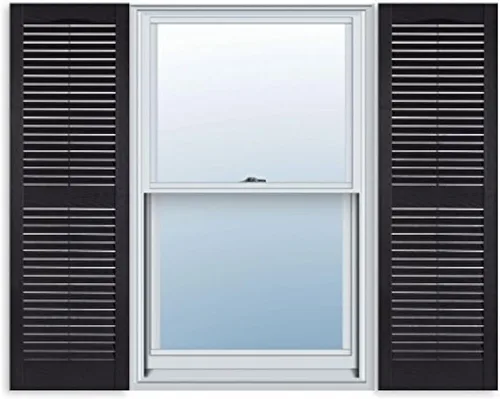 Vista 13 de Persianas estándar exteriores de vinilo para ventanas Negro