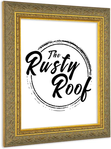 Vista 5 de The Rusty Roof - 3 x 5 pulgadas - Marco de fotos champán Venecia - Madera maciza - 1 5/8 pulgadas de ancho - Hecho a mano en los Estados Unidos