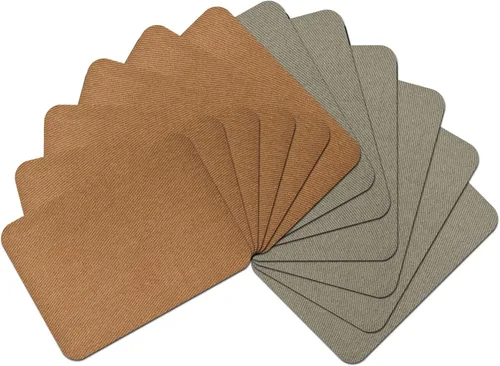 Vista 34 de 15 piezas de parches de tela de calidad premium para planchar por dentro y por fuera, adhesivo más fuerte, algodón, rojo, verde, azul, marrón