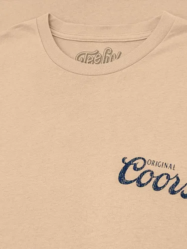 Vista 2 de Tee Luv Camisa original Coors Rodeo Legend con logotipo de cerveza de doble cara para hombre