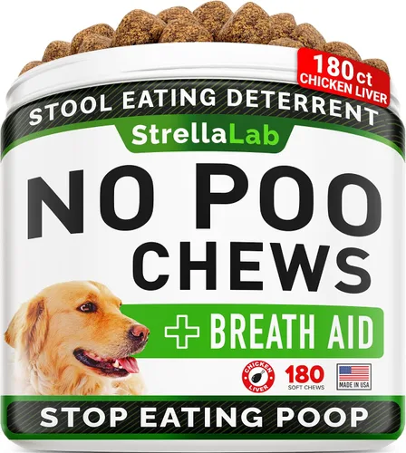 Vista 12 de STRELLALAB No Poo Treats - Disuasorio y prevención de la alimentación de heces de coprofagia