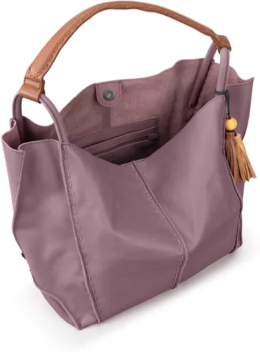 Vista 3 de The Sak Los Feliz Large Tote Bag in Leather, Roomy, Unlined Purse with Single Shoulder Strap