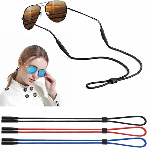 Vista 11 de BANSTLE Glasses Strap - 3 Pcs Adjustable Eyewear String Lanyard Retainer - Eyeglasses Holder Strap for Men, Women and Kids