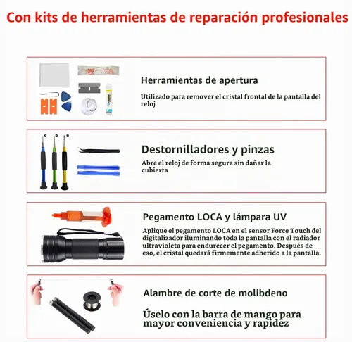 Vista 6 de Reemplazo de pantalla para Samsung Galaxy Note 9, pantalla de repuesto para Galaxy Note 9 N960 Series 6.4 pulgadas, kit de repuesto de vidrio