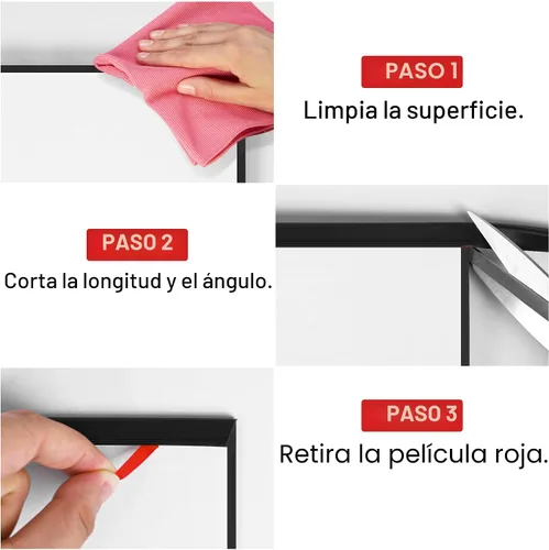 Vista 6 de ToLanbbt Moldura de Borde de Goma Canal en U – Protector de Borde de Chapa Metálica Autoadhesivo de 1/4", Tira de Sellado EPDM para Puertas