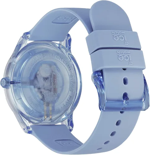 Vista 4 de Ice-Watch Solar Power 017768 Reloj de cuarzo de silicona azul, Azul Patchwork, Movimiento de cuarzo