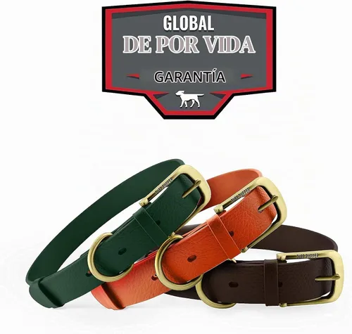 Vista 5 de Tuff Pupper Heavy Duty Waterproof Dog Collar for Small, Medium & Large Dogs Naranja quemado