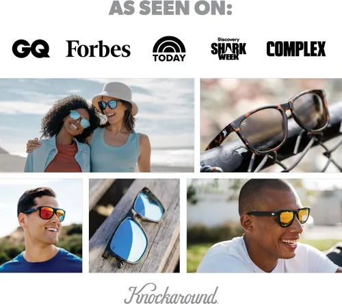 Vista 8 de Knockaround Mile Highs - Gafas de sol polarizadas con protección UV400 completa y lentes resistentes a los impactos