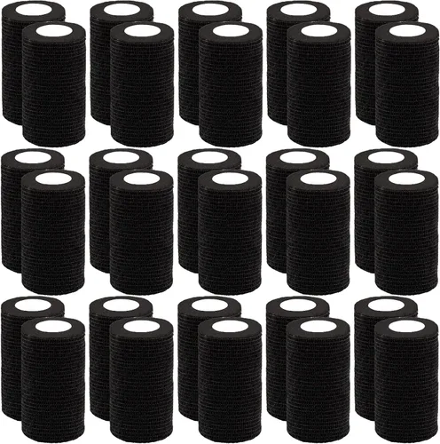 Vista 15 de BQTQ 30 rollos de vendajes autoadhesivos de 3 pulgadas, vendajes autoadhesivos de 3 pulgadas, vendaje elástico para esguinces de hinchazón de muñeca