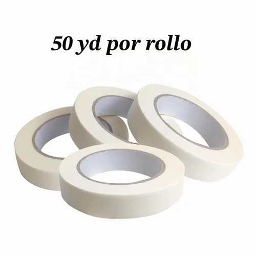 Vista 3 de Lazybug studio Cinta adhesiva blanca de 1 pulgada de ancho, 50 yardas por rollo, total de 200 yardas