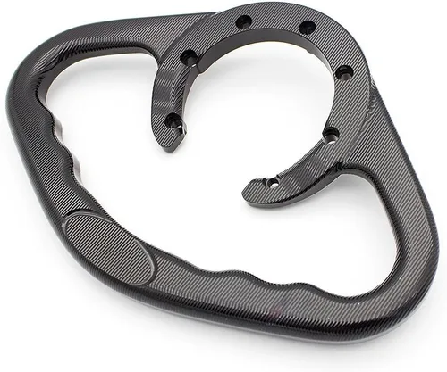 Vista 3 de Manija de pasajero CNC para motocicleta, mango de tanque compatible con Yamaha YZF R25 R3 MT03 2014 2015 2016 2017 2018 2019 2020