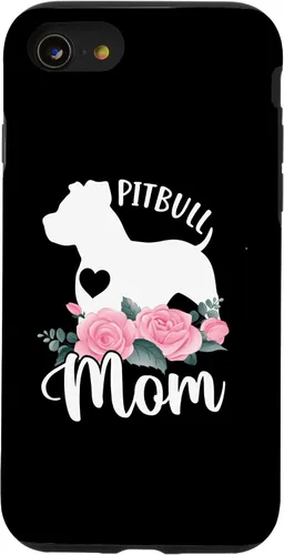Vista 18 de Pitbull Mom Pitbulls Dog Cooler Saying Case for iPhone 17