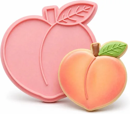 Vista 22 de Cortadores de galletas de manzana con sello en relieve 3D impreso en forma de fruta de ácido poliláctico de 3 pulgadas, suministros para hornear