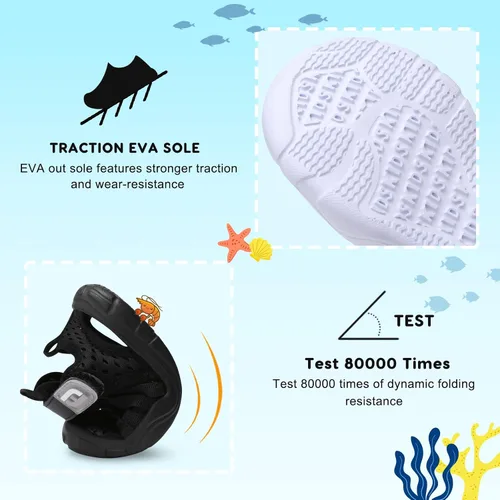 Vista 4 de JOINFREE - Zapatos de agua para niños y niñas, transpirables, de secado rápido, sandalias deportivas para la playa, ligeras, flexibles y para ir