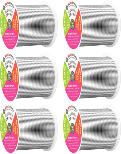 Vista 158 de Mandala Crafts - Alambre de aluminio anodizado de calibre 22 para hacer joyas - 137.2 m de alambre flexible surtido y coloreado - Doble para bonsái
