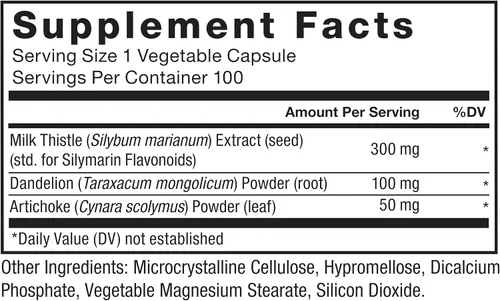 Vista 6 de Force Factor Fórmula de apoyo hepático de cardo mariano con raíz de diente de león y alcachofa, suplemento de cardo mariano de silimarina de 300 mg